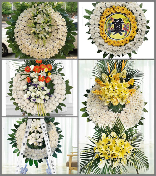 湖南湘西州龙山县洗车河镇花圈速递